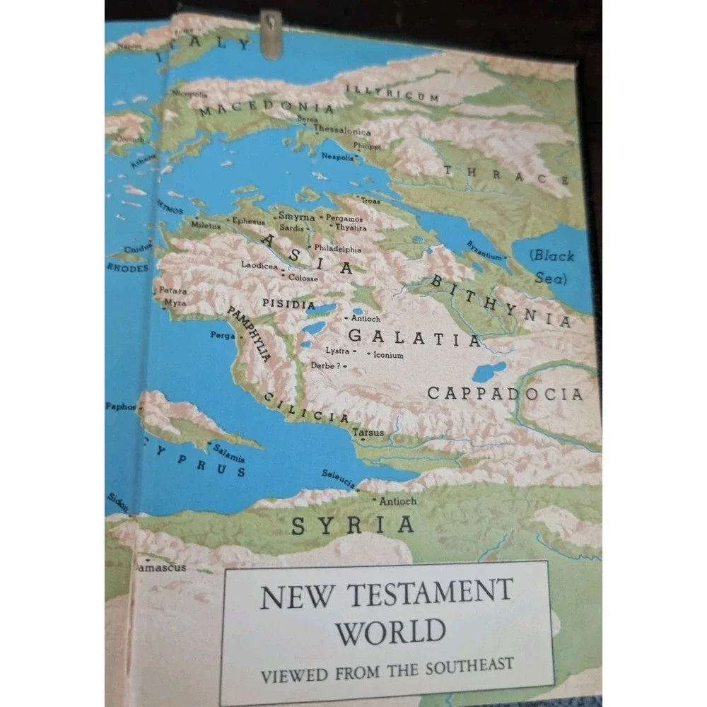 Vtg KJV Holy Bible American Bible Society 1971 Hardcover Maps Old New Testamemt
